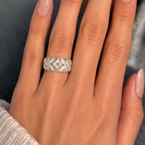 Sterling Silver Wide Band Ring